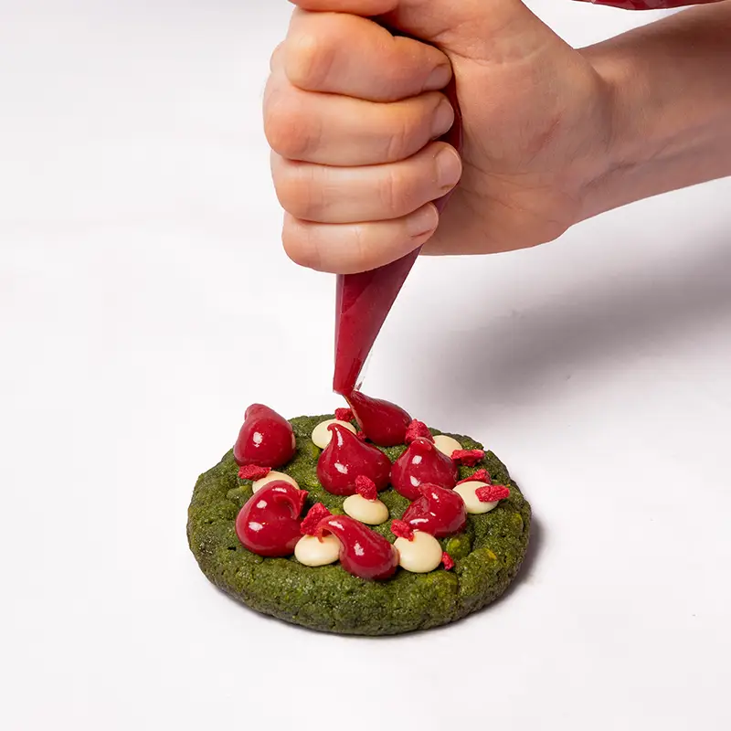 Cookie de matcha, frambuesa y chocolate blanco (4 uds.) - Imagen 3